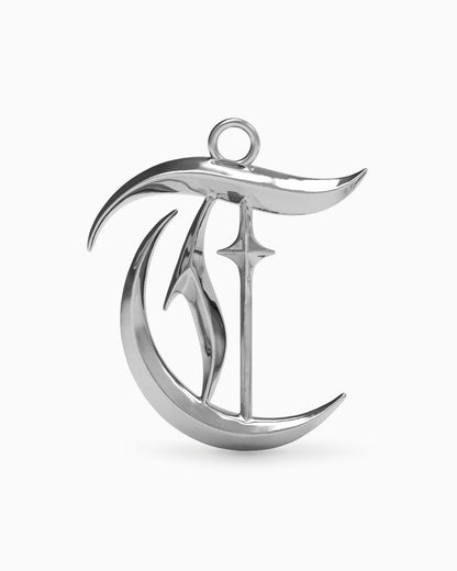 Blackletter Charms - T-Charms- Silver - - Ask & Embla