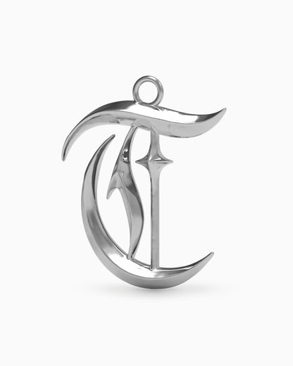 Blackletter Charms - T-Charms- Silver - - Ask & Embla