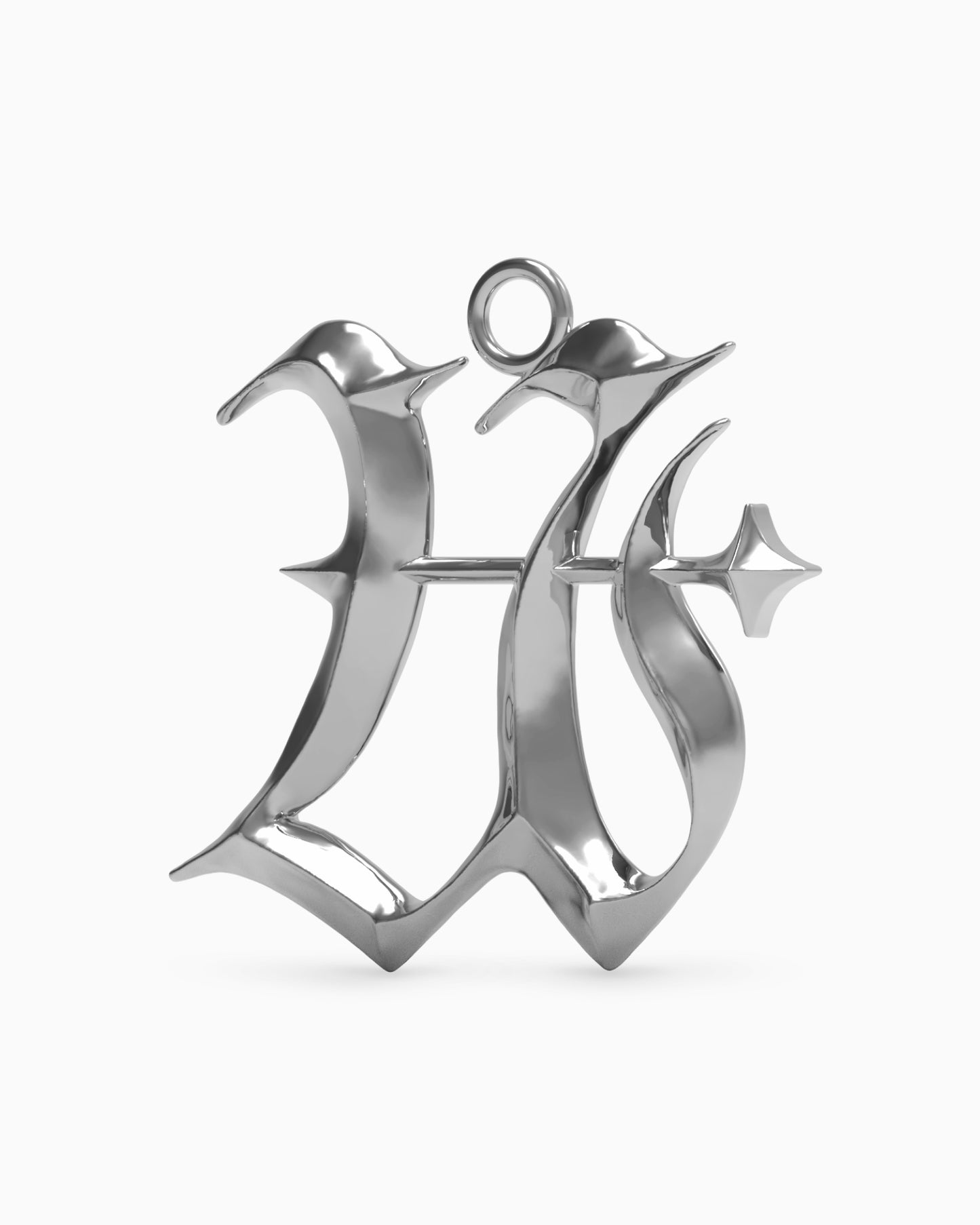 Blackletter Charms - U-Charms- Silver - - Ask & Embla