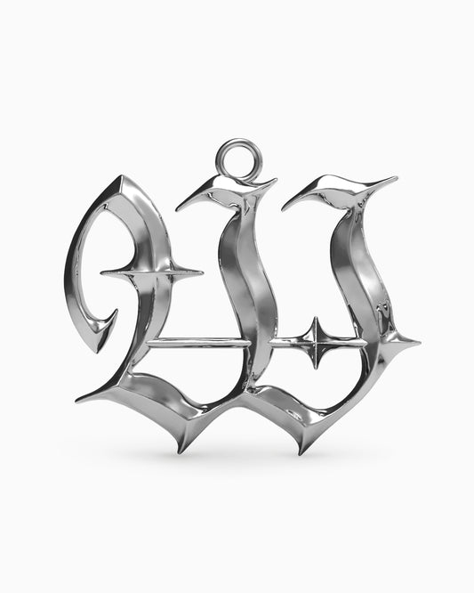 Blackletter Charms - W-Charms- Silver - - Ask & Embla