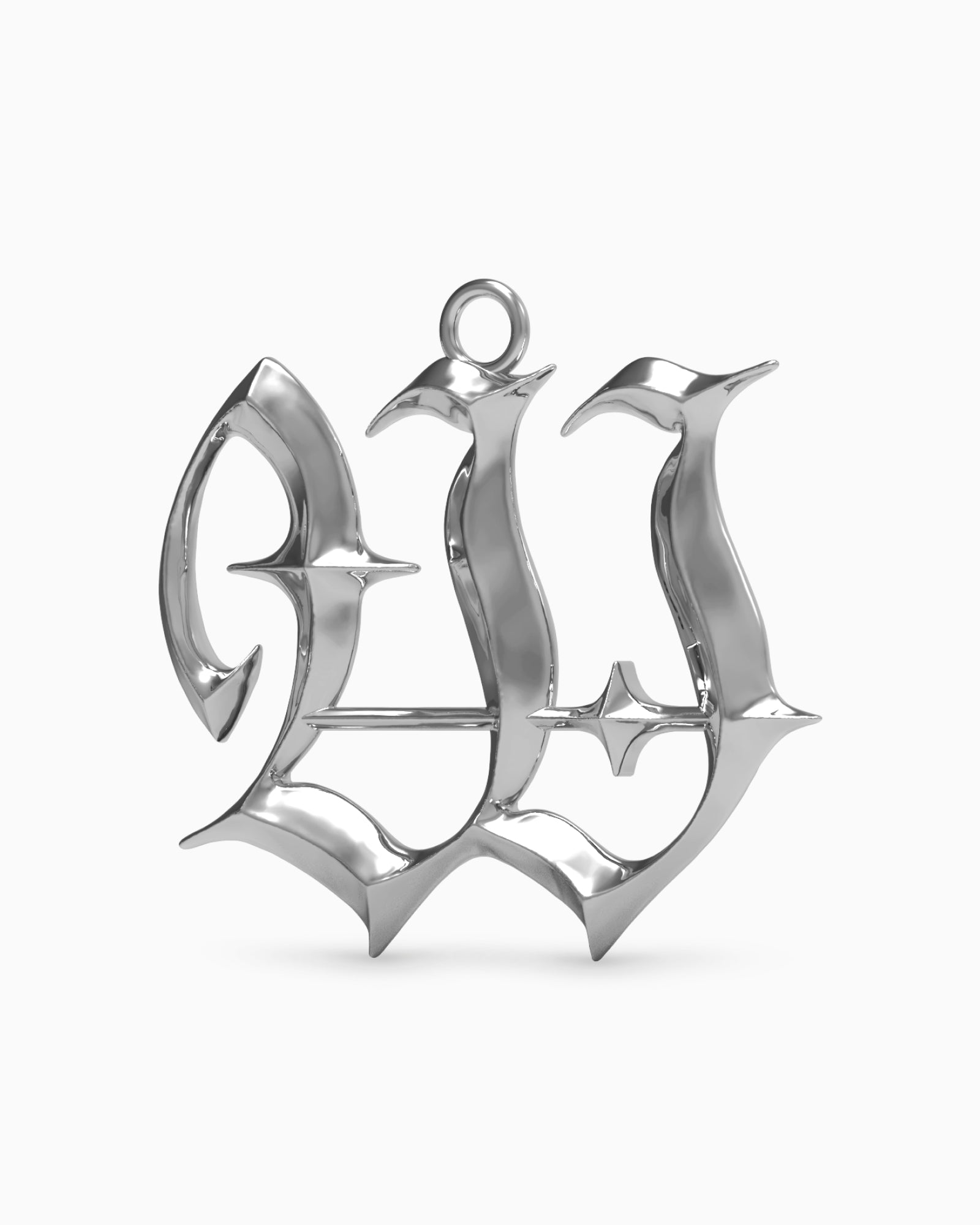 Blackletter Charms - W-Charms- Silver - - Ask & Embla