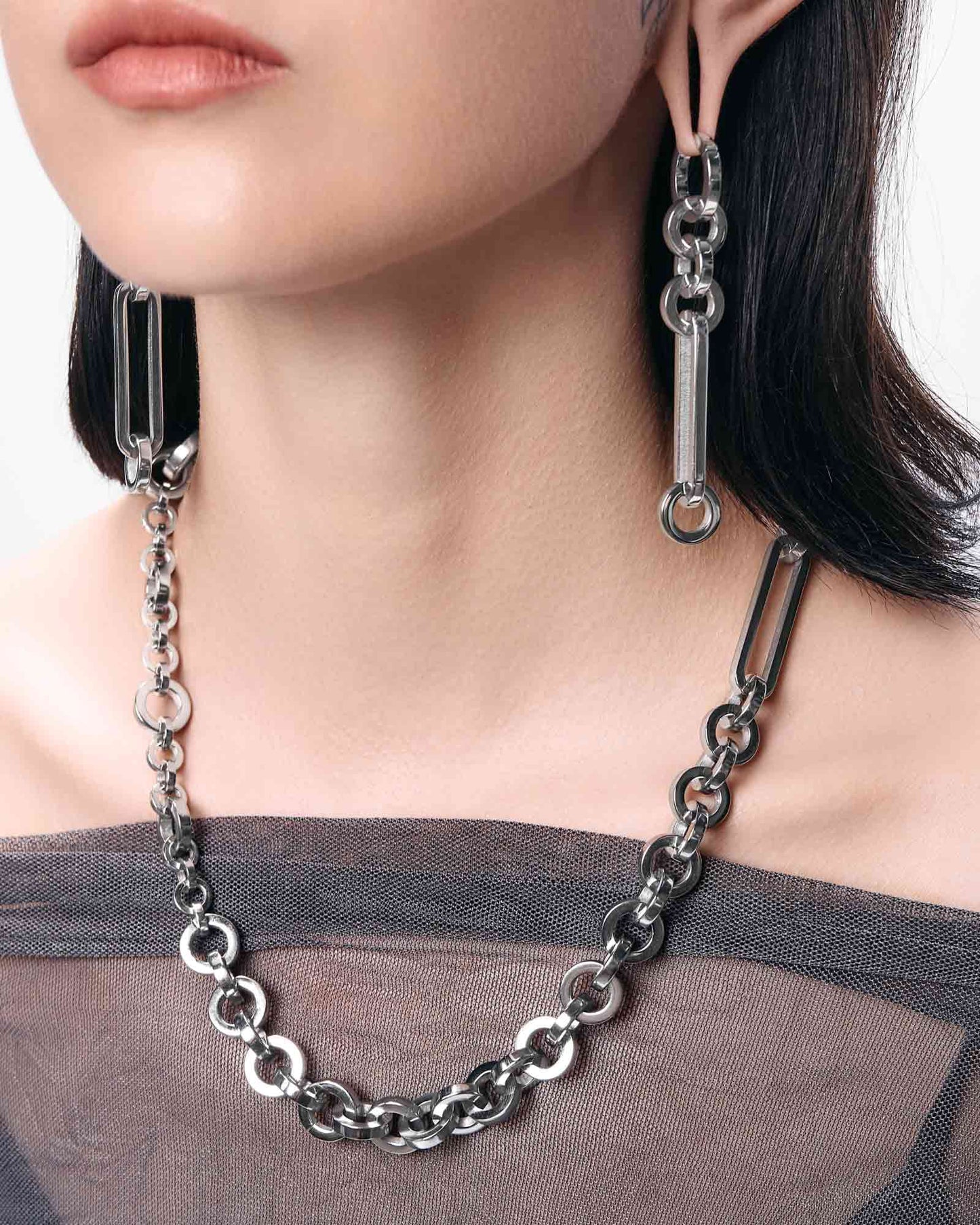 Paradox Necklace-Chain Necklaces- Silver - - Ask & Embla