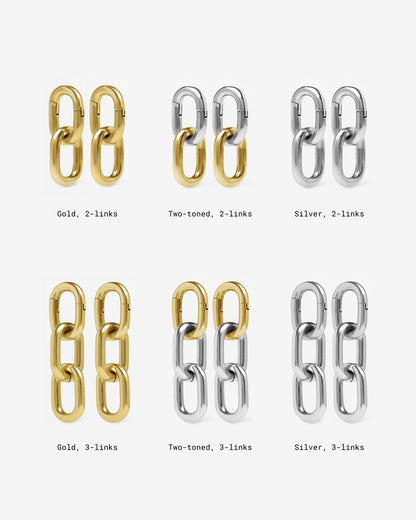 Galen Chain Hangers-Clicker Hangers- Gold - 2-Link - Ask & Embla