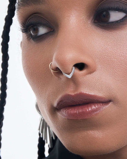 Lyra Pearl Teardrop Clicker-Clickers- 1.2mm (16g) - 8mm - Ask & Embla