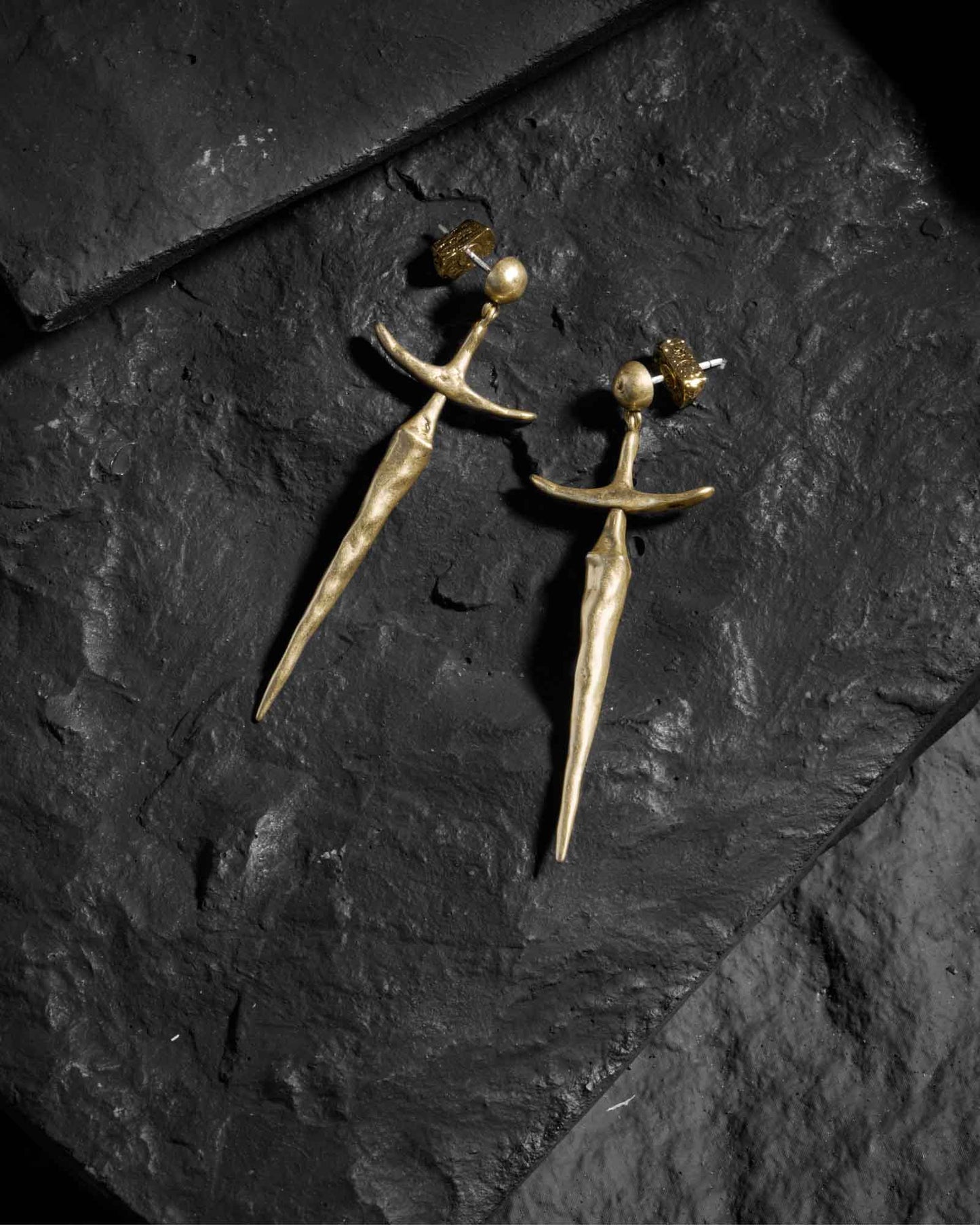 Elandria Earrings-Ear Dangles- Gold - - Ask & Embla