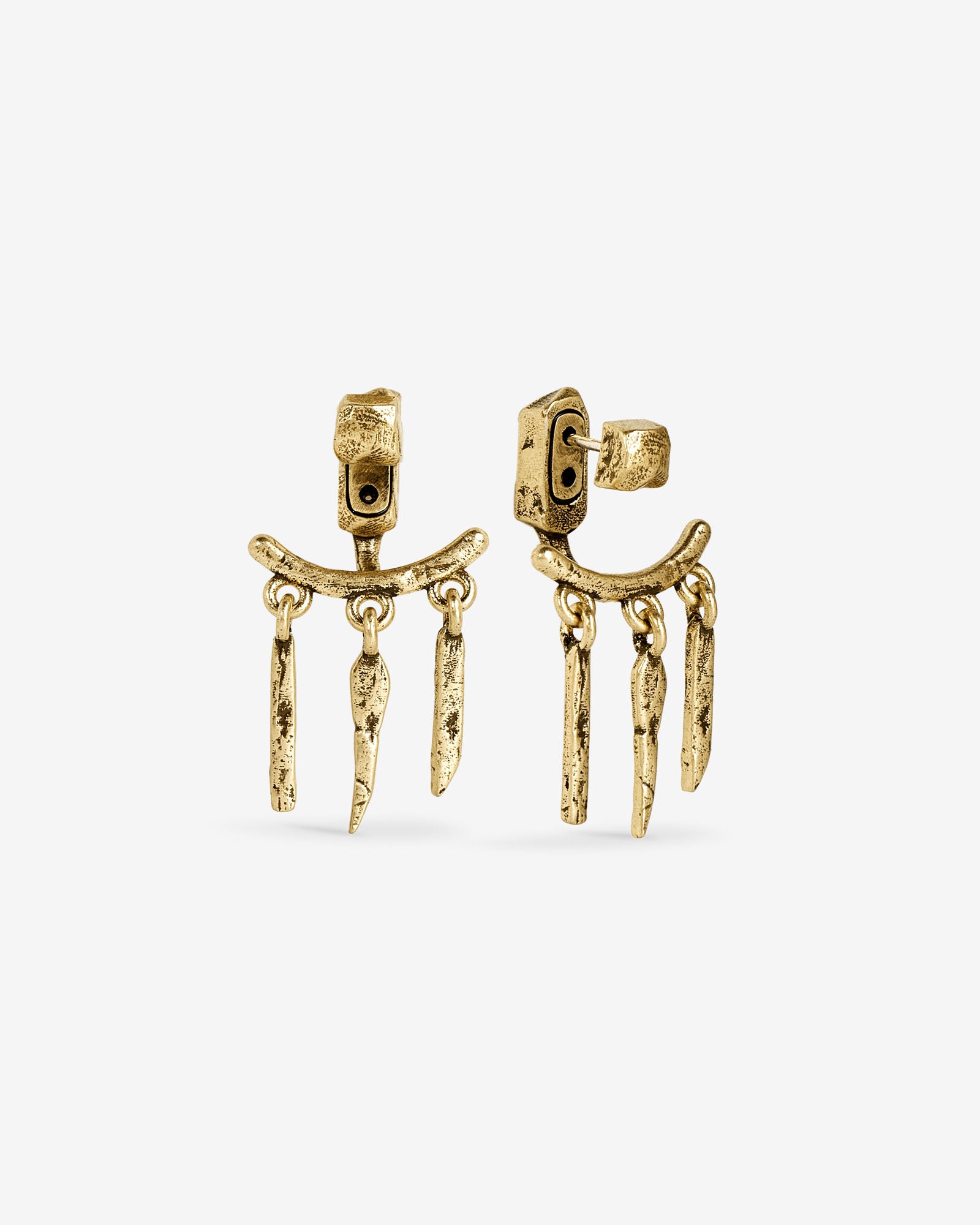 Ninth Earrings-Ear Dangles- Gold - - Ask & Embla