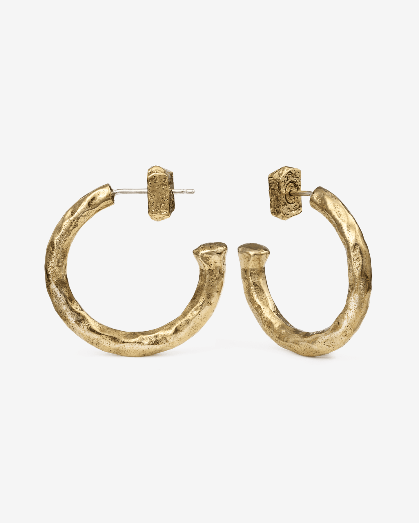 Synthesis Earrings No. 2-Ear Hoops- Gold - - Ask & Embla