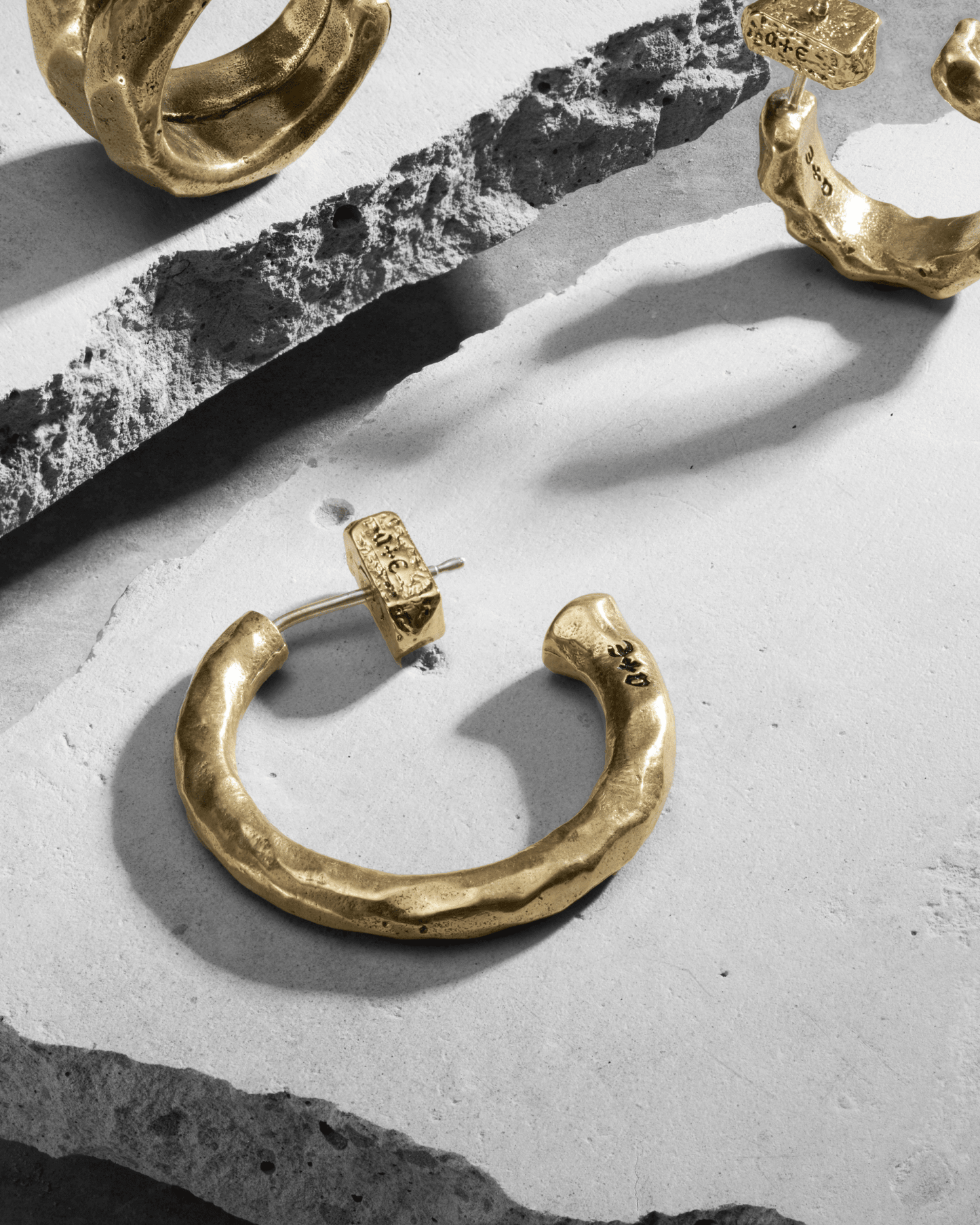 Synthesis Earrings No. 2-Ear Hoops- Silver - - Ask & Embla