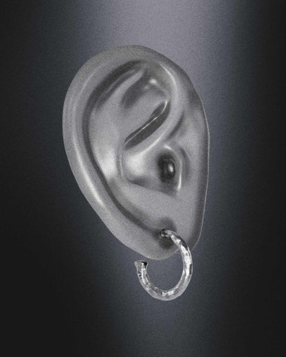 Synthesis Earrings No. 2-Ear Hoops- Silver - - Ask & Embla