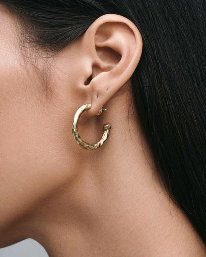 Synthesis Earrings No. 2-Ear Hoops- Silver - - Ask & Embla