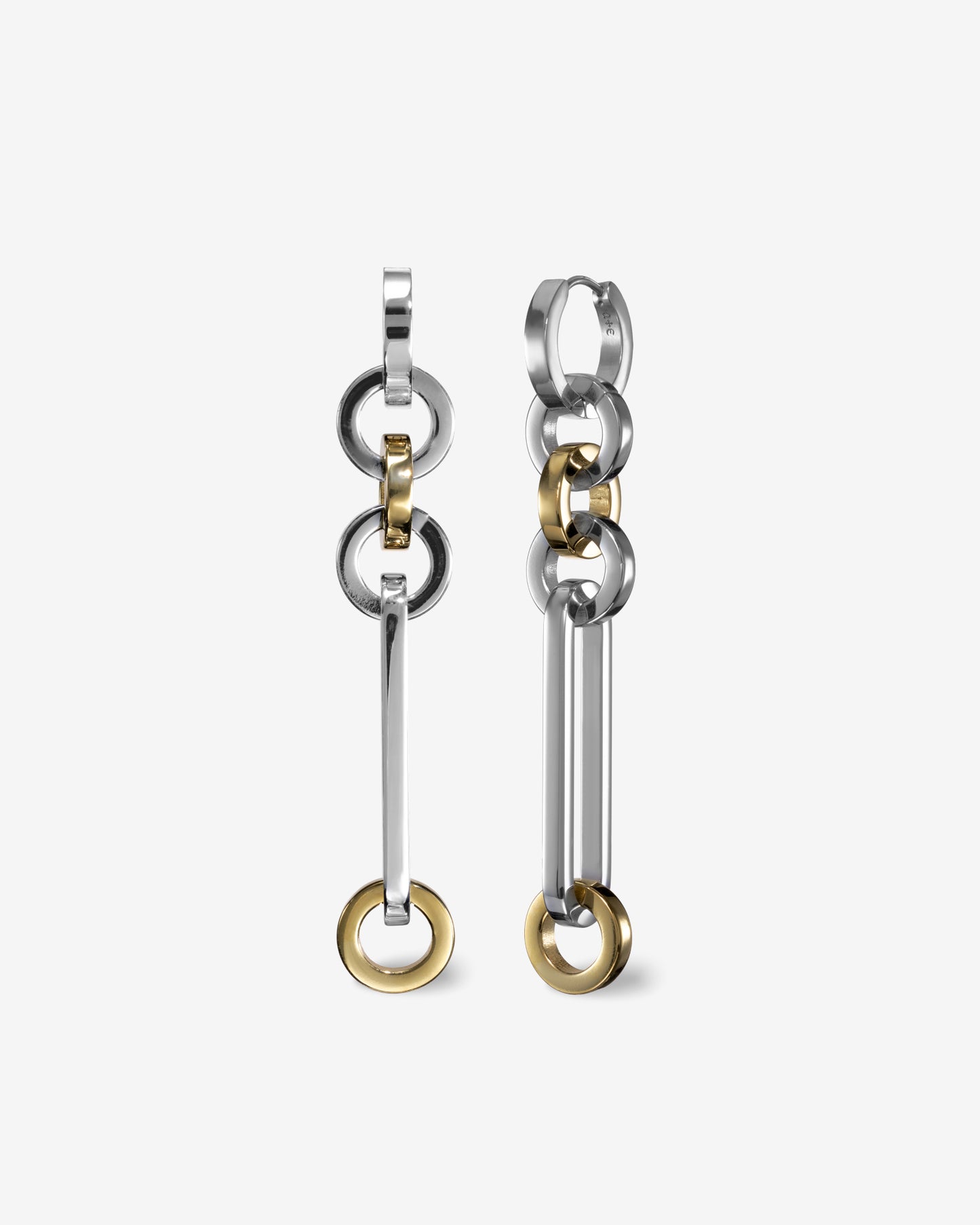 Paradox Earrings-Ear Dangles- Two-toned (Gold and Silver) - - Ask & Embla