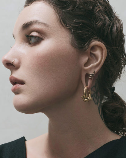 Sin Serpent Lobe Cuffs™️-Lobe Cuffs™- 7mm - Gold - Ask & Embla