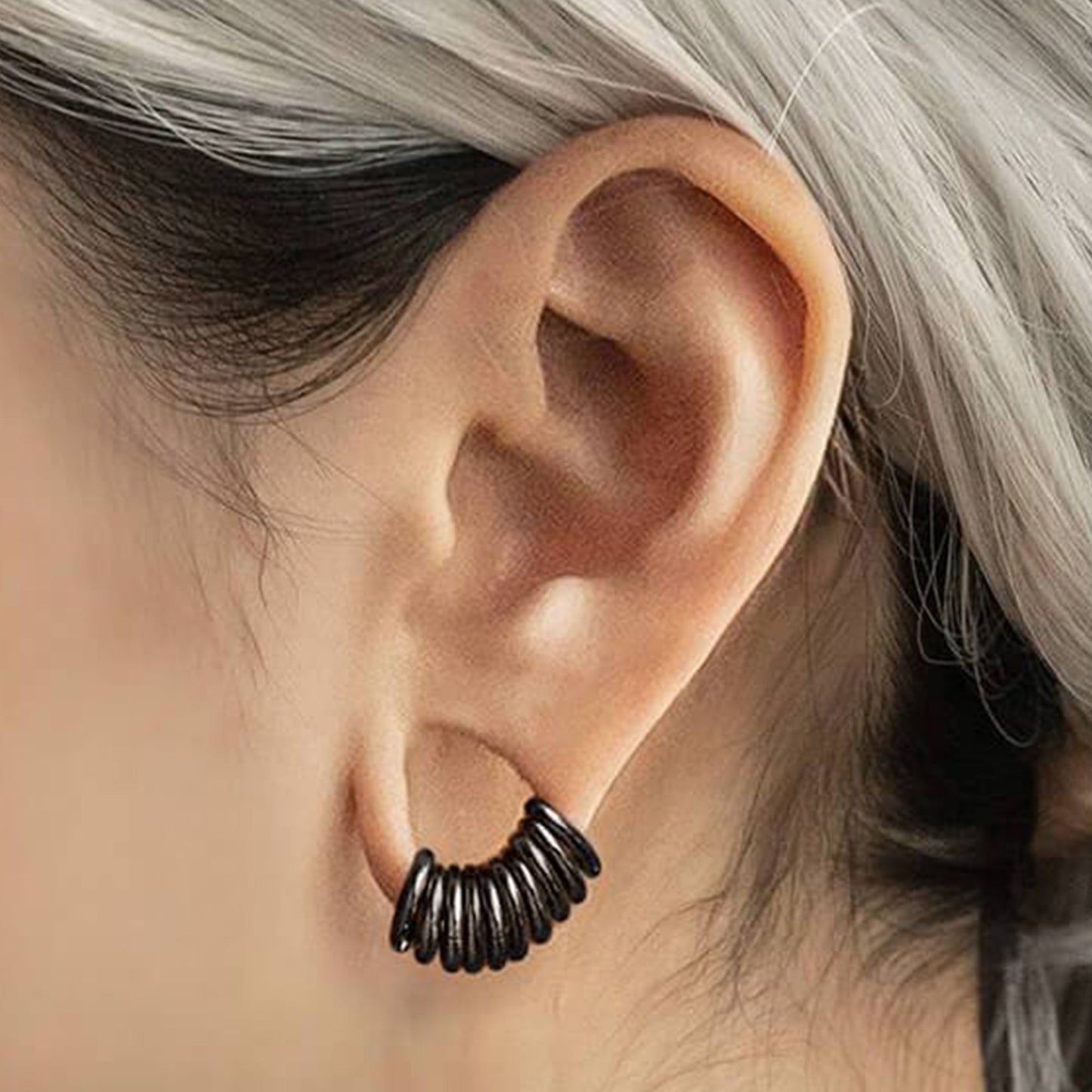 Classic Ring Stack in Steel - Ring Stacks - Ask and Embla