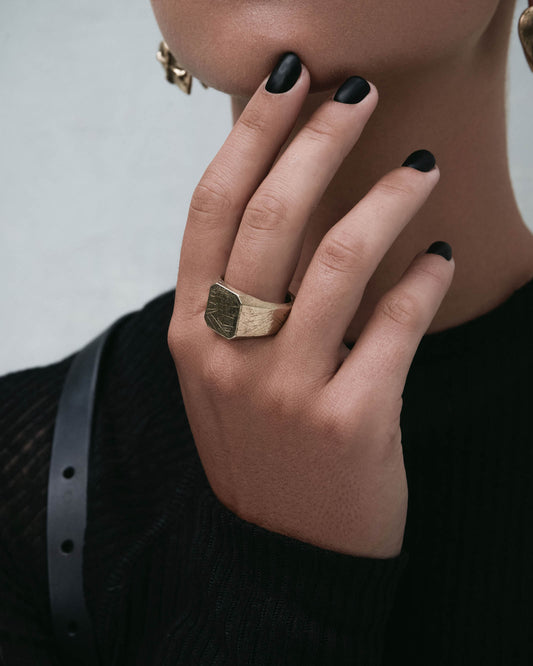 Prophet Signet Ring-Rings- Gold - US5 - Ask & Embla