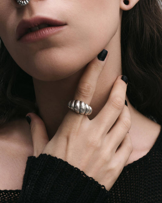 Reverie Rope Ring-Rings- Silver - US5 - Ask & Embla