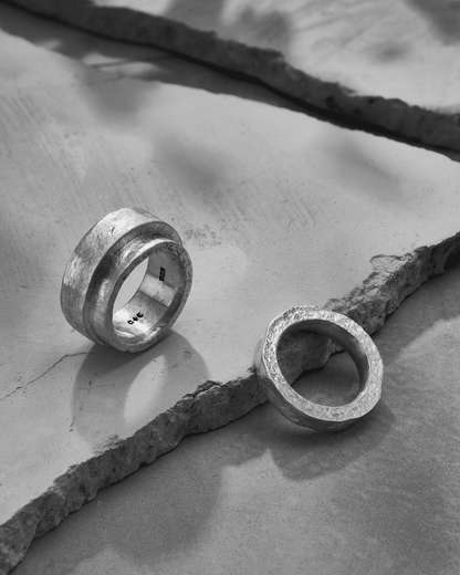 Temple Step Ring-Rings- Silver - US6 - Ask & Embla