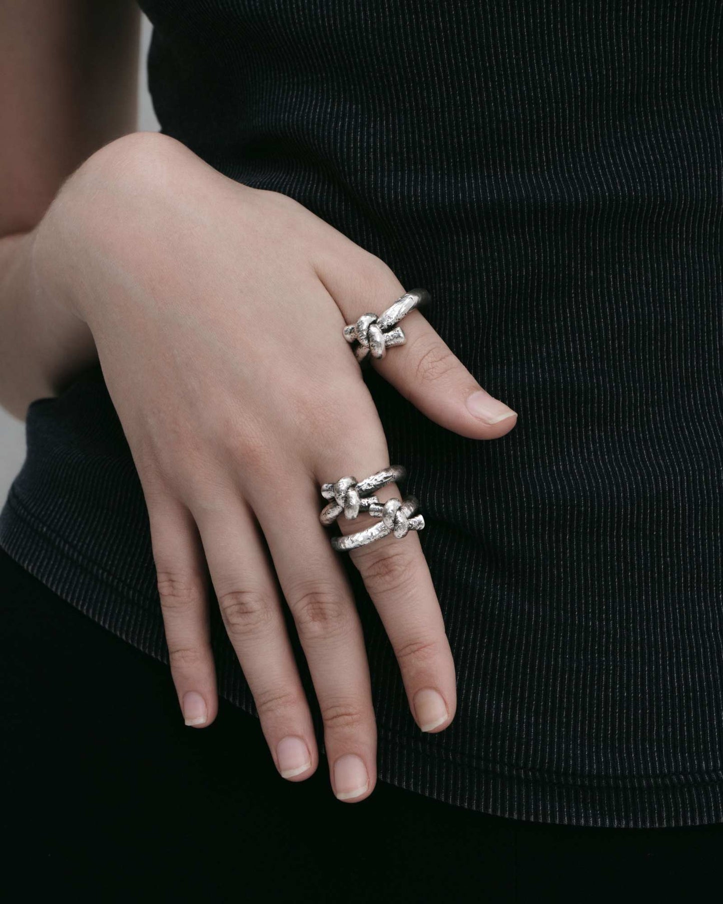 Infinity Knot Ring-Rings- US5 - Silver - Ask & Embla