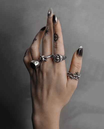 Infinity Knot Ring-Rings- US5 - Silver - Ask & Embla