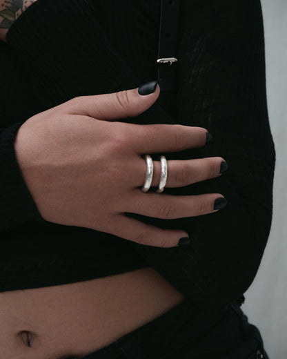 Phantom Ring-Rings- US5 - Silver - Ask & Embla