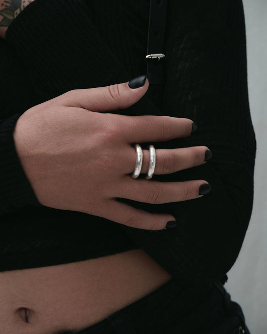 Phantom Ring-Rings- US5 - Silver - Ask & Embla