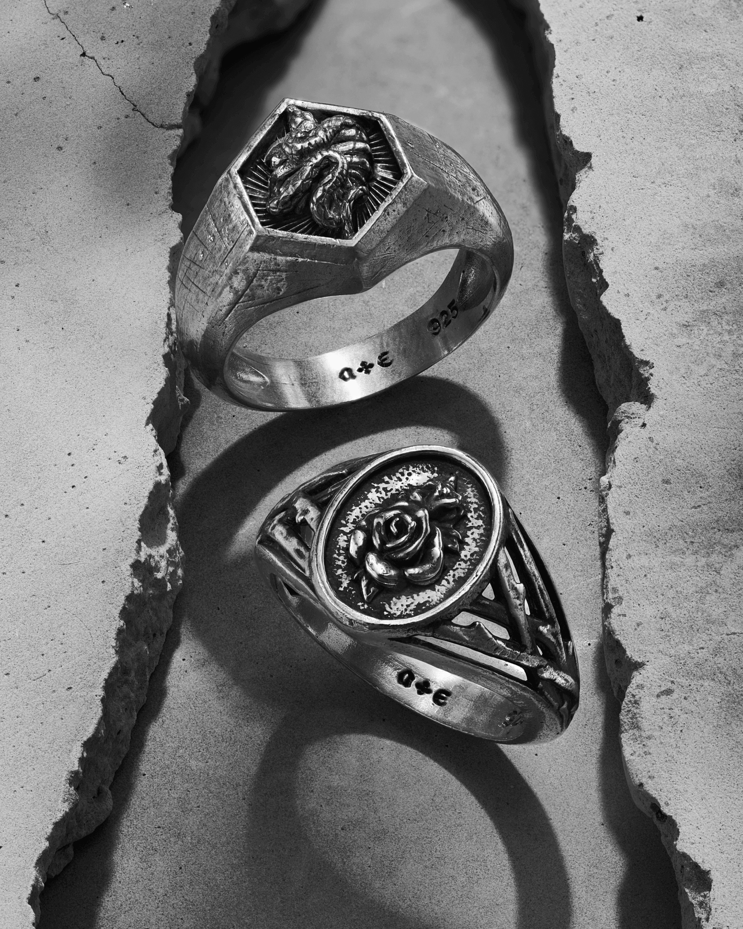 The Sinner Ring-Rings- US5 - Silver - Ask & Embla