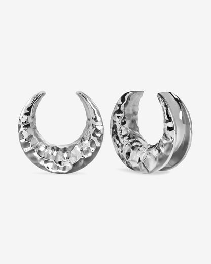 Hammered Crescent Saddle Hangers-Saddle Hangers- Gold - 8mm (0g) - Ask & Embla