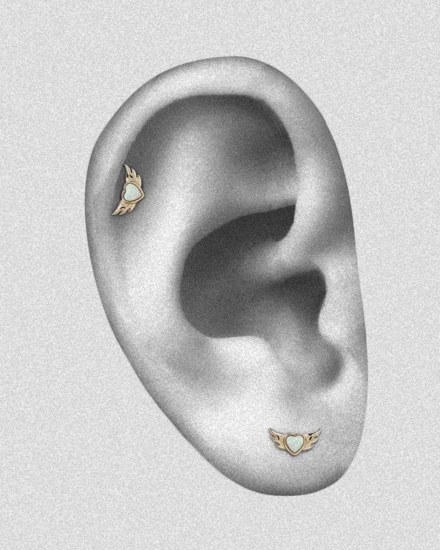 Liberty Threadless End (14K Gold)-Threadless Ends- - - Ask & Embla