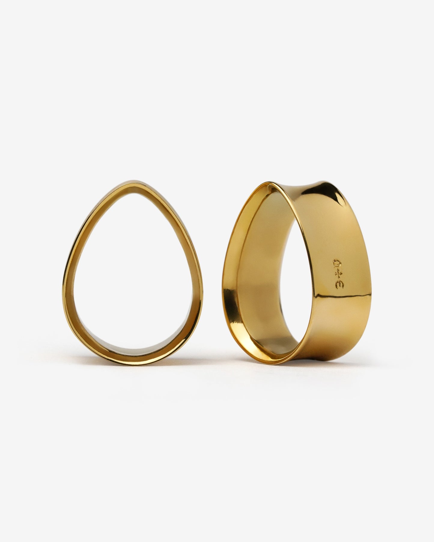 A&E Signature Minted Teardrop Tunnels-Tunnels- Gold - 8mm (0g) - Ask & Embla