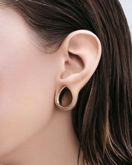 A&E Signature Minted Teardrop Tunnels-Tunnels- Gold - 8mm (0g) - Ask & Embla