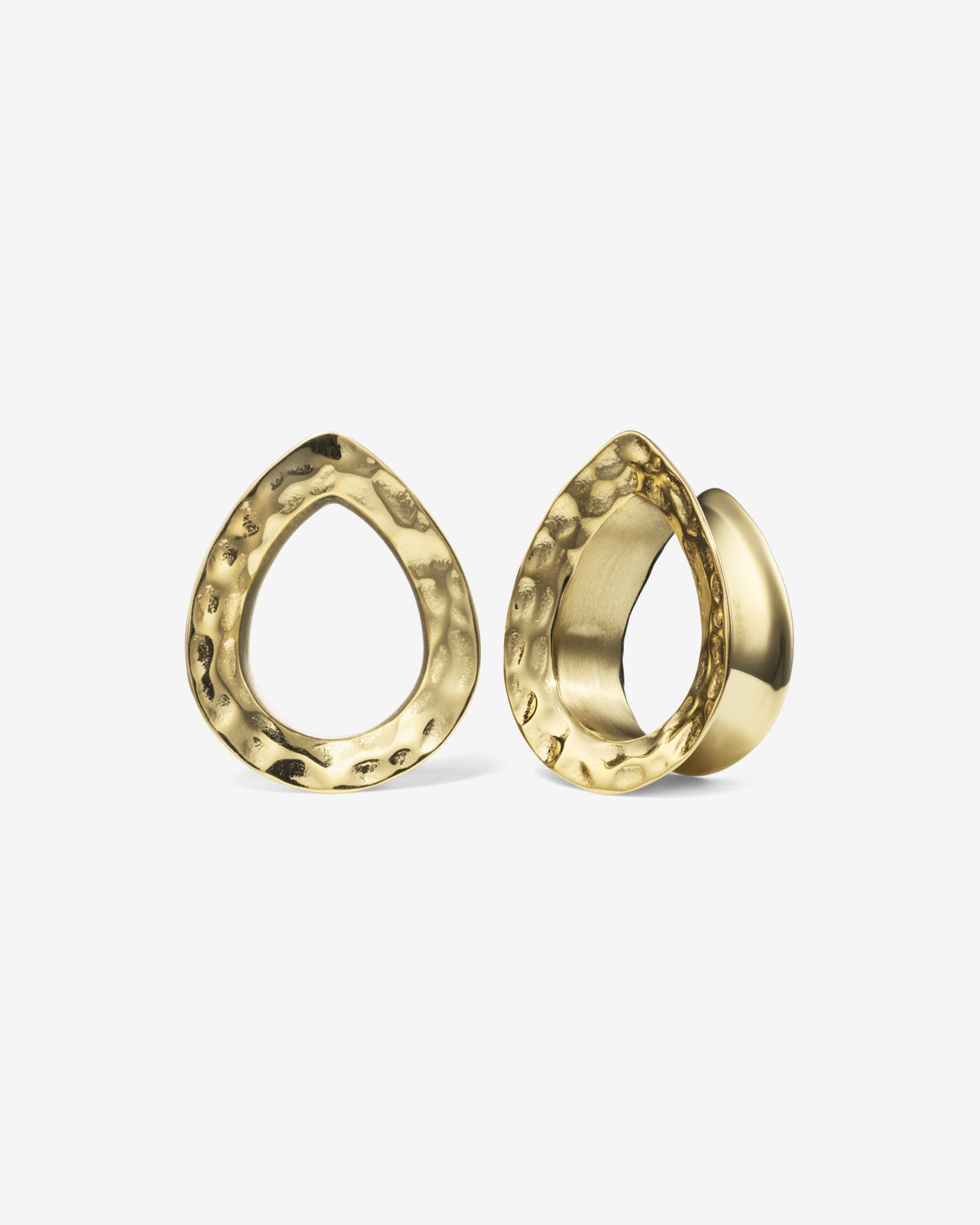 Ombria Teardrop Tunnels-Tunnels- Gold - 8mm (0g) - Ask & Embla
