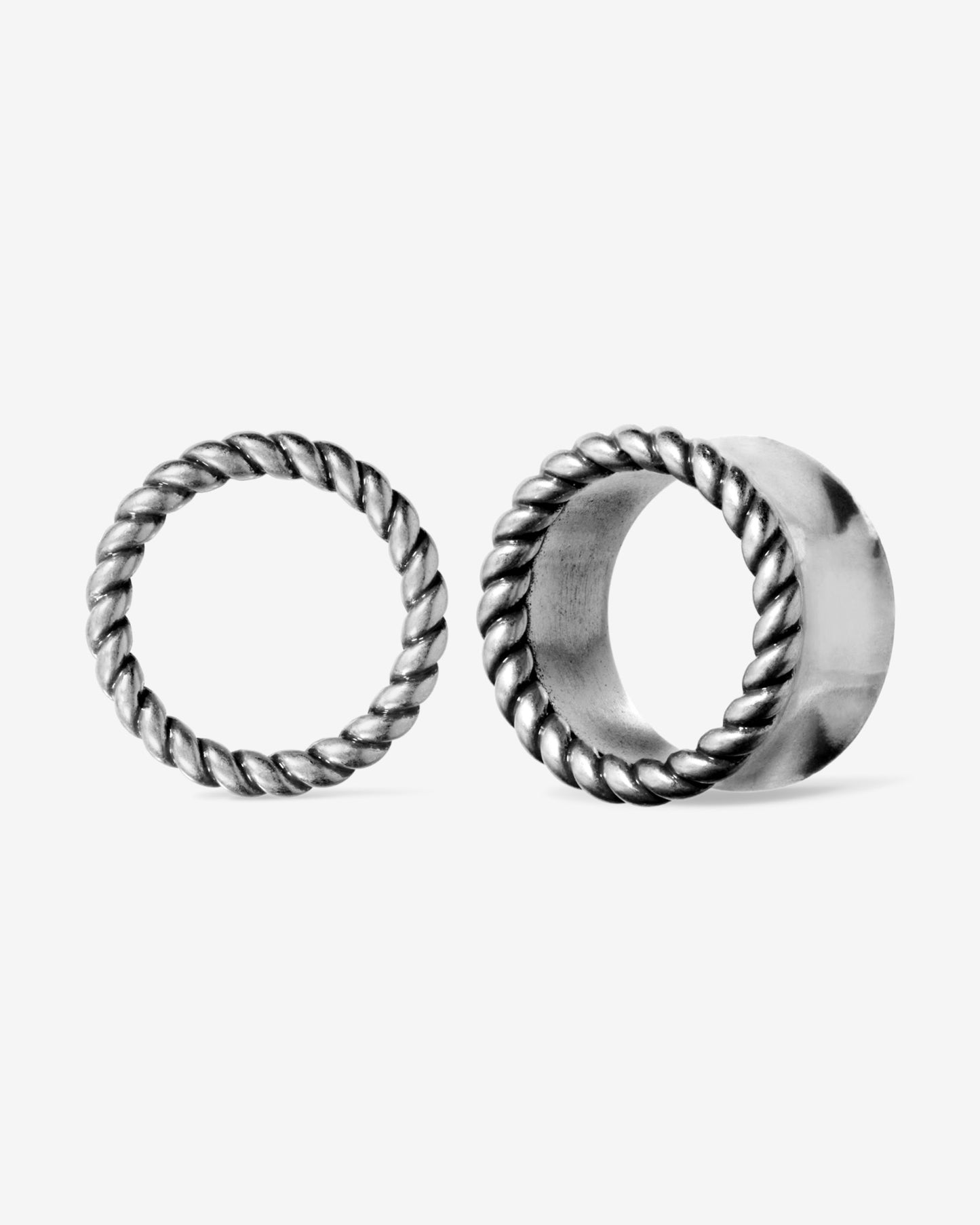 Reverie Rope Tunnels-Tunnels- Silver - 8mm (0g) - Ask & Embla