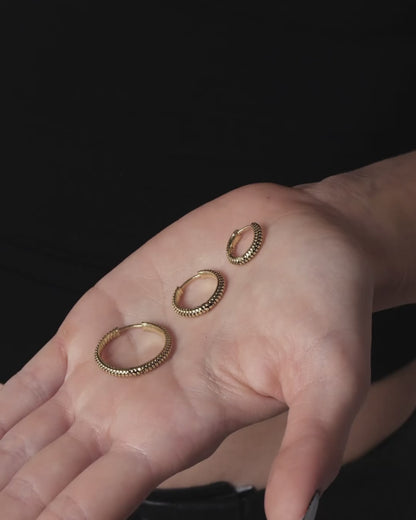 Sin Serpent hoop earrings - medium