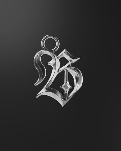 Mini Blackletter Charms - B