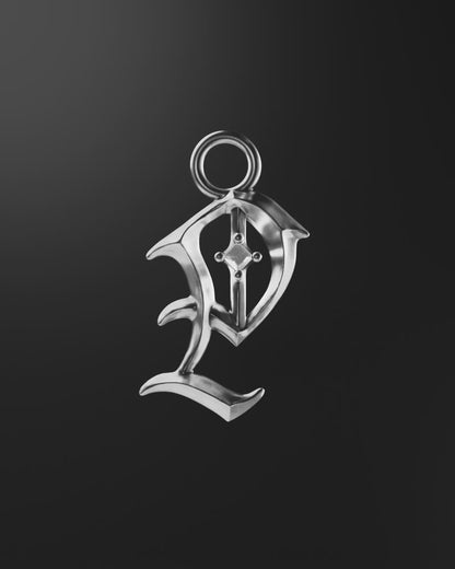 Mini Blackletter Charms - P