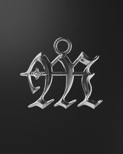 Mini Blackletter Charms - M