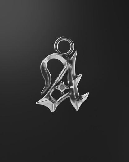 Mini Blackletter Charms - A