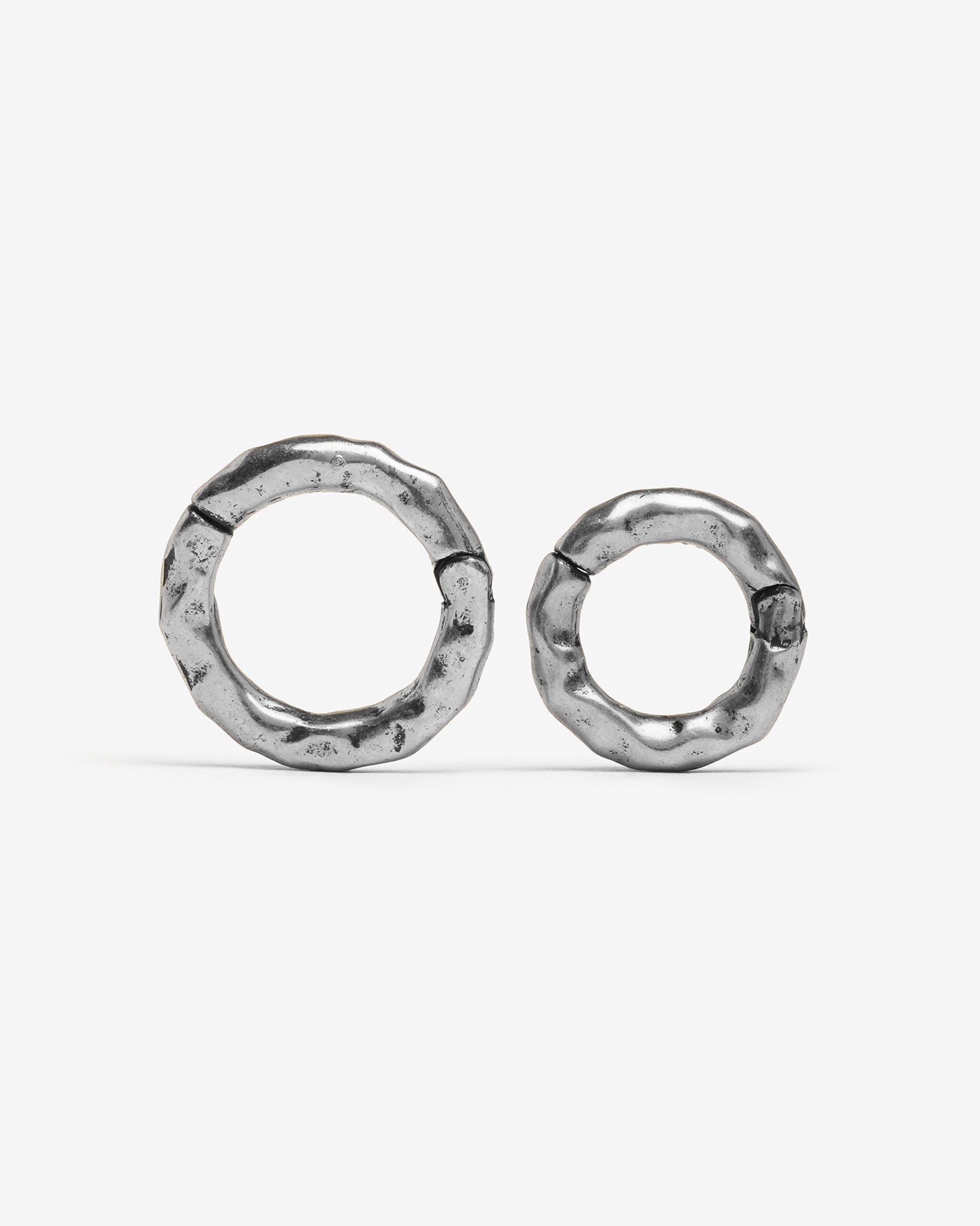 Colossal Ring Stacks in Stainless Steel in Silver - 6mm - Single Ring (No Bundle) - Stretched Ear Jewelry by Ask & Embla