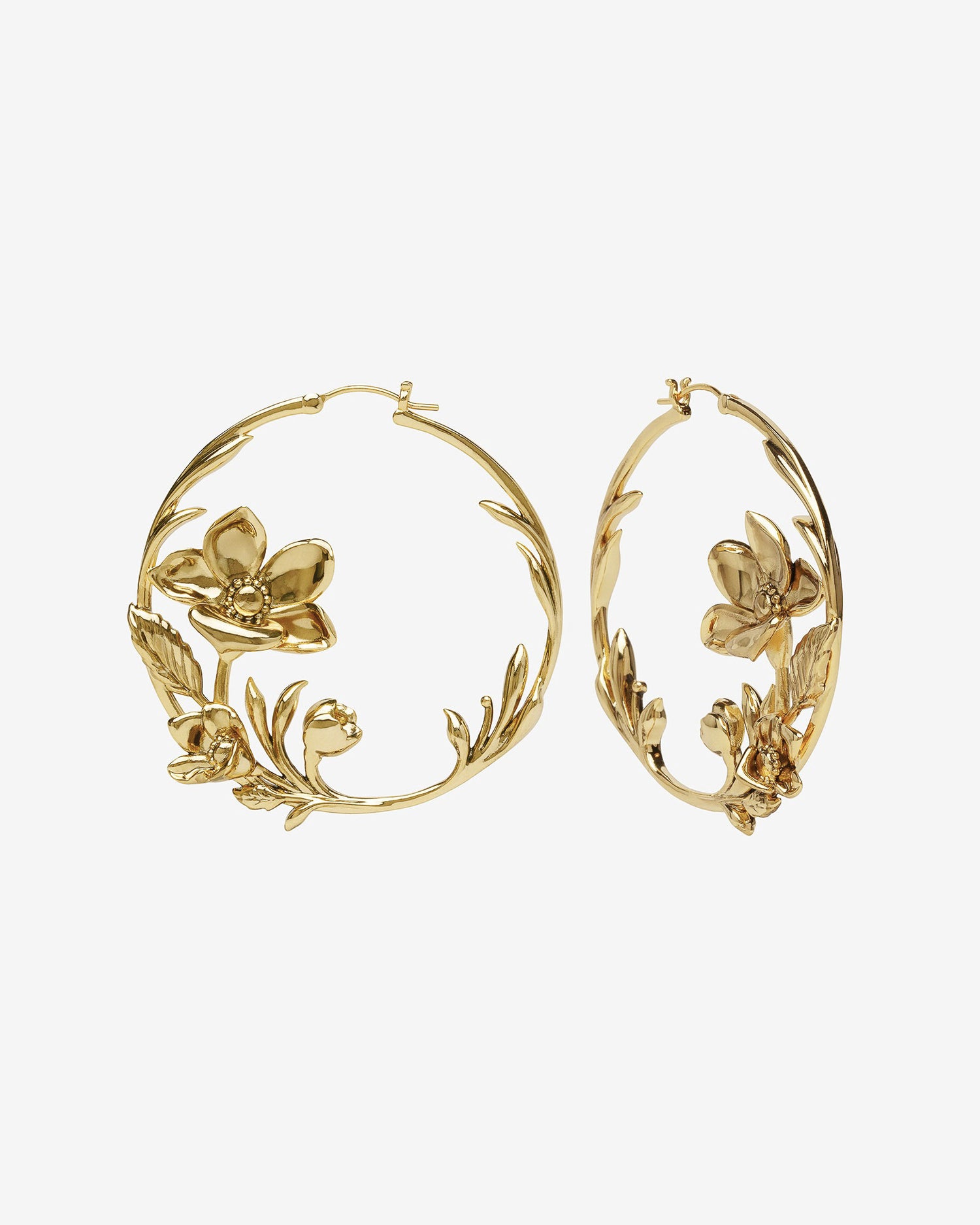 Botany Earrings by Jentonic x Ask & Embla-Ear Hoops- Gold - - Ask & Embla