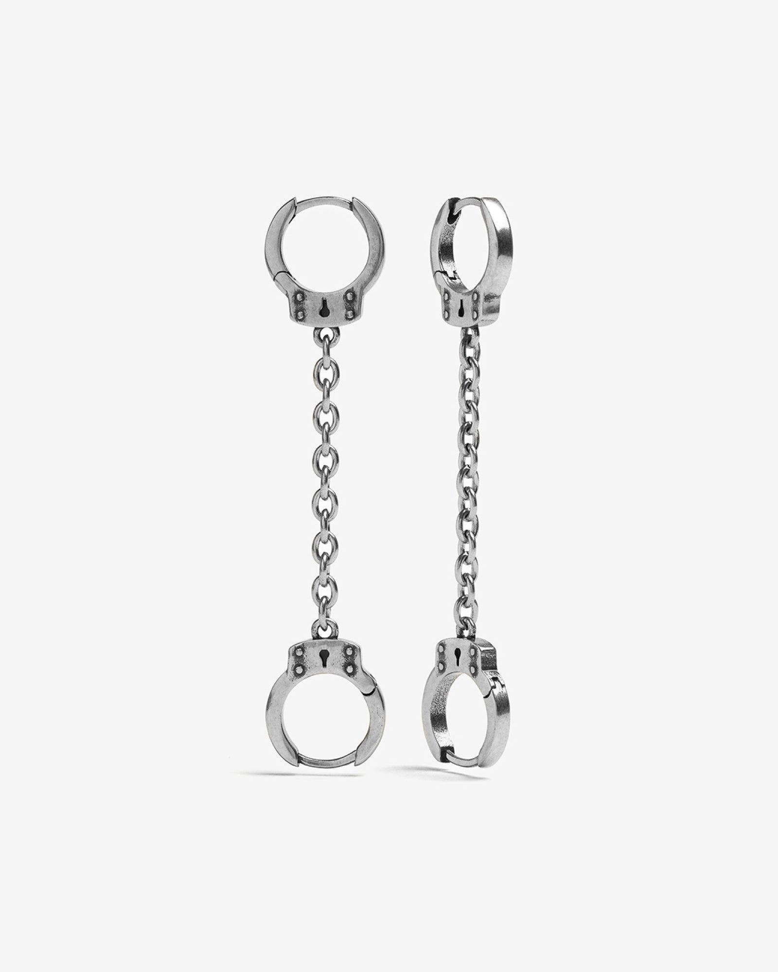 Dangling clearance handcuff earrings