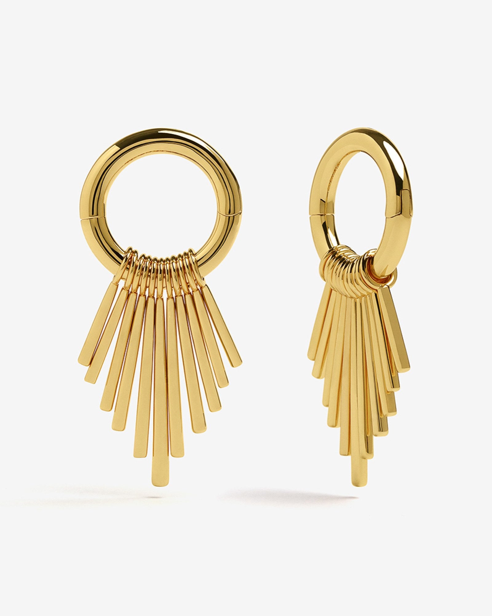Classic Halo Hangers (3 Sizes) in Medium (6g) - Gold - Stretched Ear Jewelry by Ask & Embla