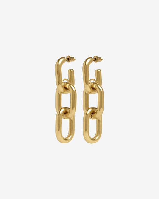 Galen Chain Earrings-Ear Dangles- Gold - - Ask & Embla