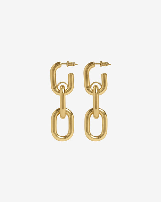 Galen Chain Earrings-Ear Dangles- Gold - - Ask & Embla