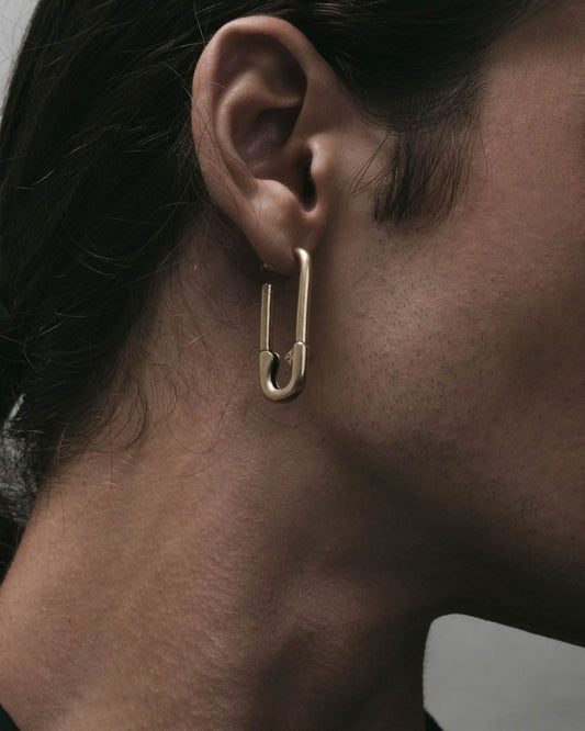 Snare Pin Earrings-Ear Dangles- Gold - - Ask & Embla