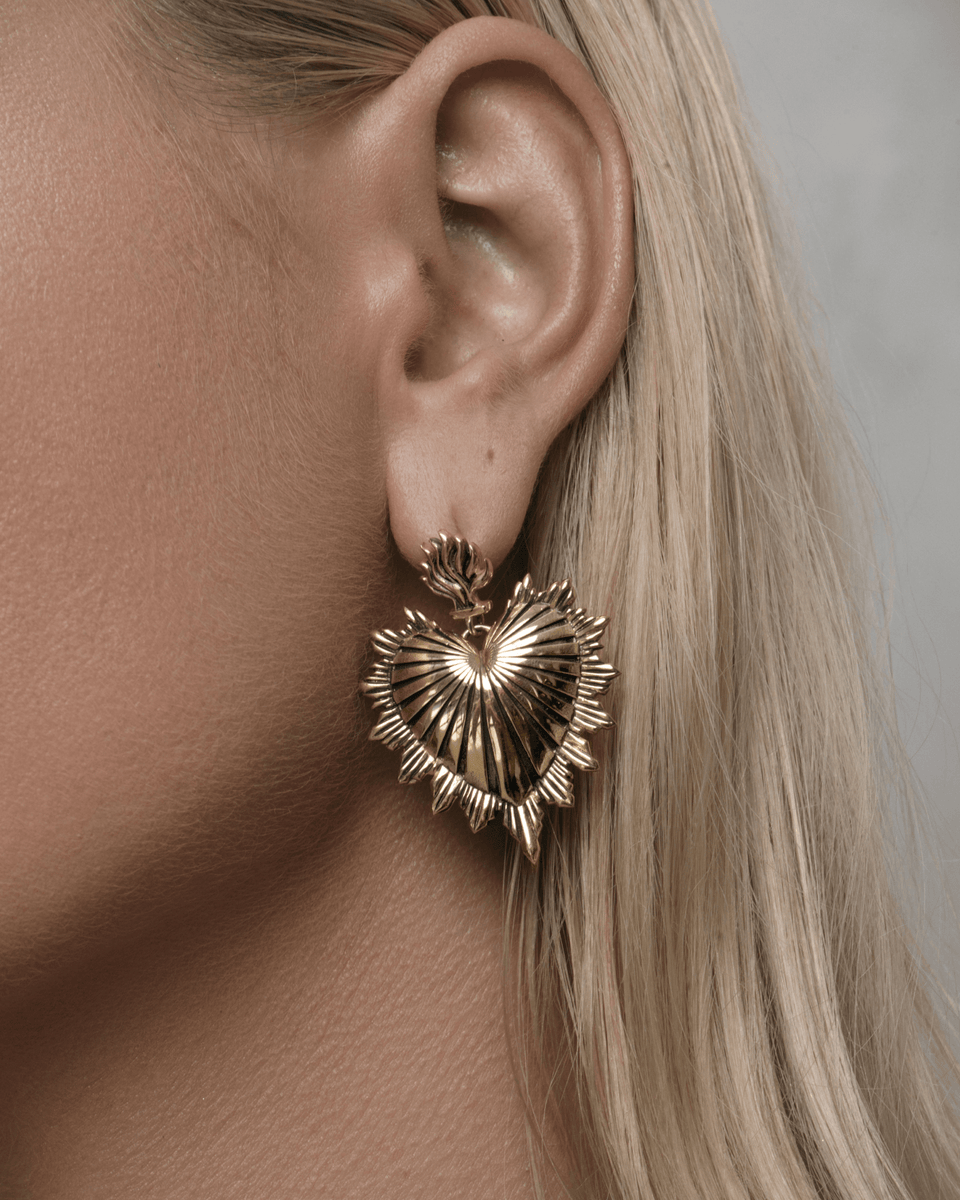 SACRED HEART EARRINGS | Earrings | Dangle Earrings – Ask and Embla