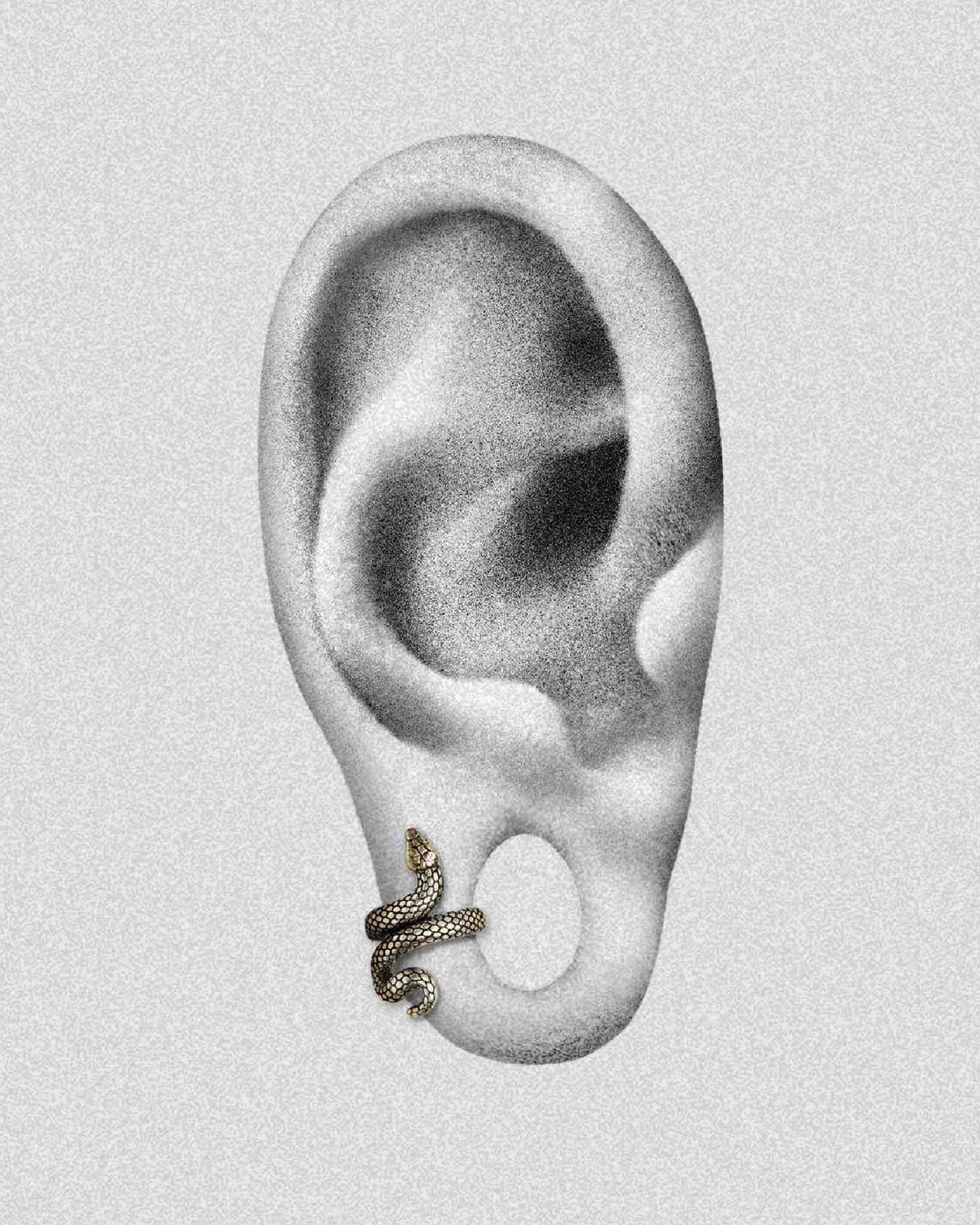 Sin Serpent Lobe Cuffs™️-Lobe Cuffs™- 7mm - Gold - Ask & Embla