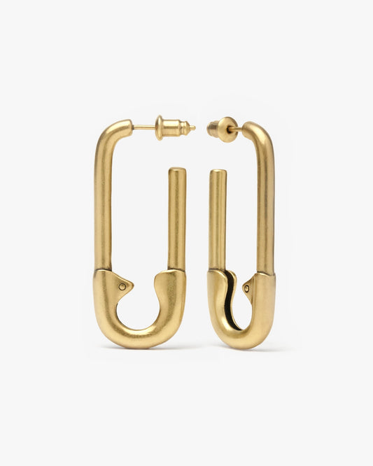 Snare Pin Earrings-Ear Dangles- Gold - - Ask & Embla