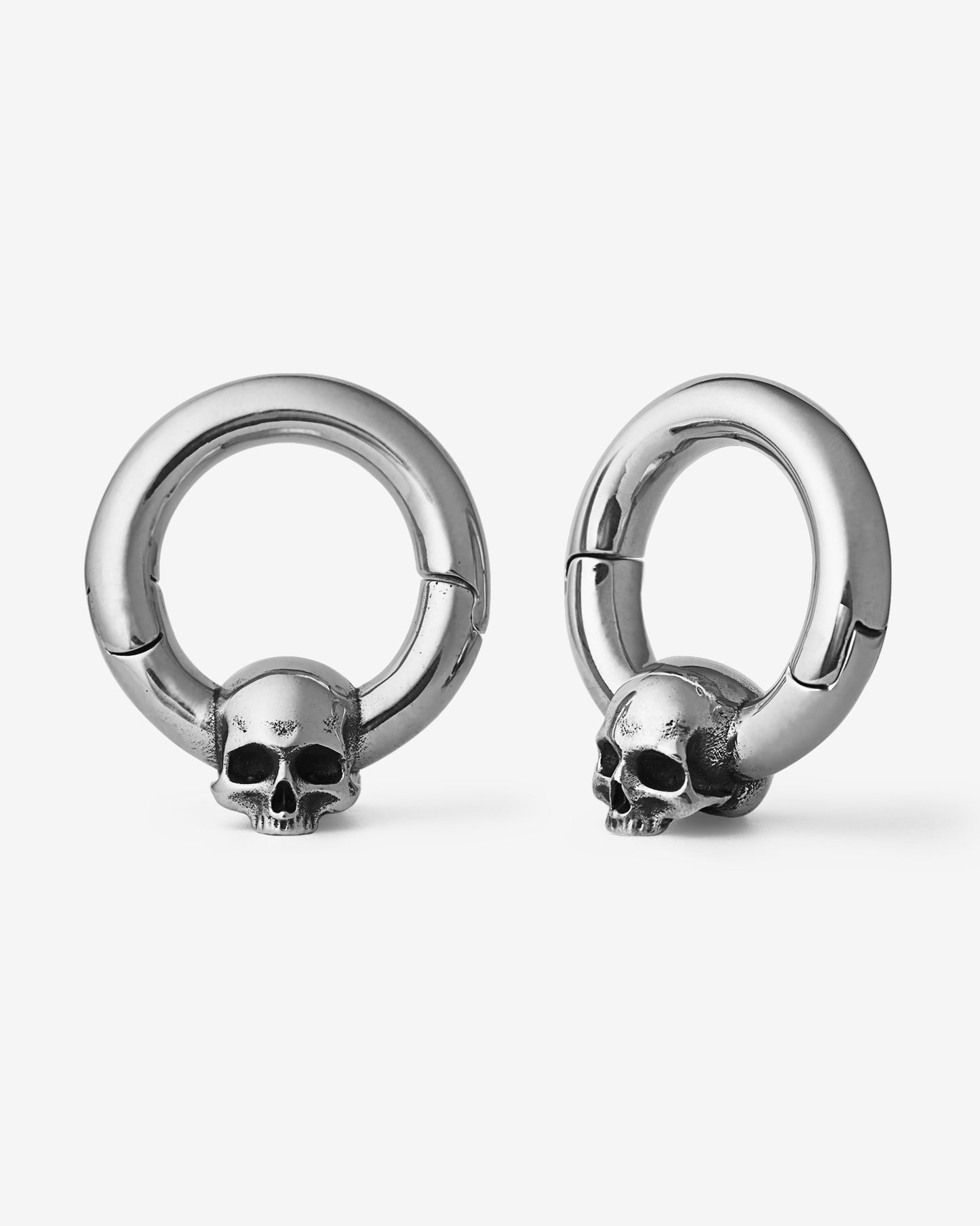 Cranium Hoop Hangers-Clicker Hangers- Silver - - Ask & Embla