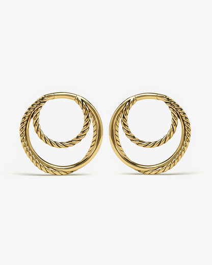 Essa Hoop Hangers-Clicker Hangers- Gold - - Ask & Embla