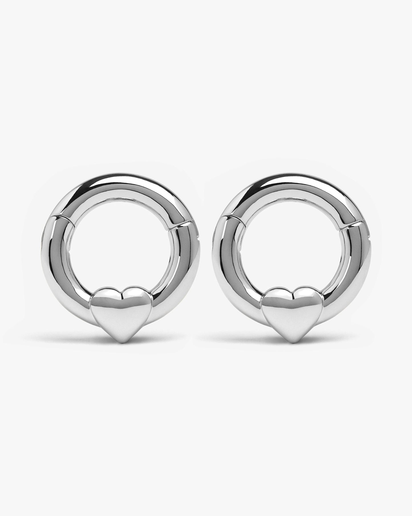 Harrow Heart Hangers-Clicker Hangers- Silver - - Ask & Embla