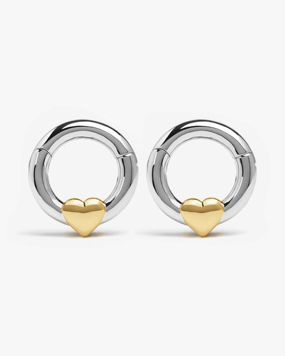 Harrow Heart Hangers-Clicker Hangers- Two-toned (Gold and Silver) - - Ask & Embla